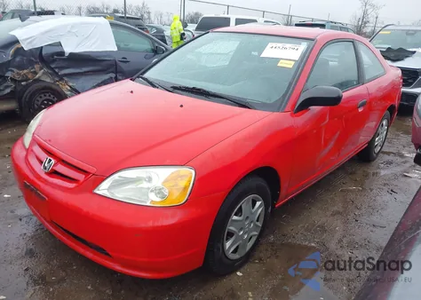 2003 Honda Civic Dx from USA, damaged, VIN 1HGEM22293L060173